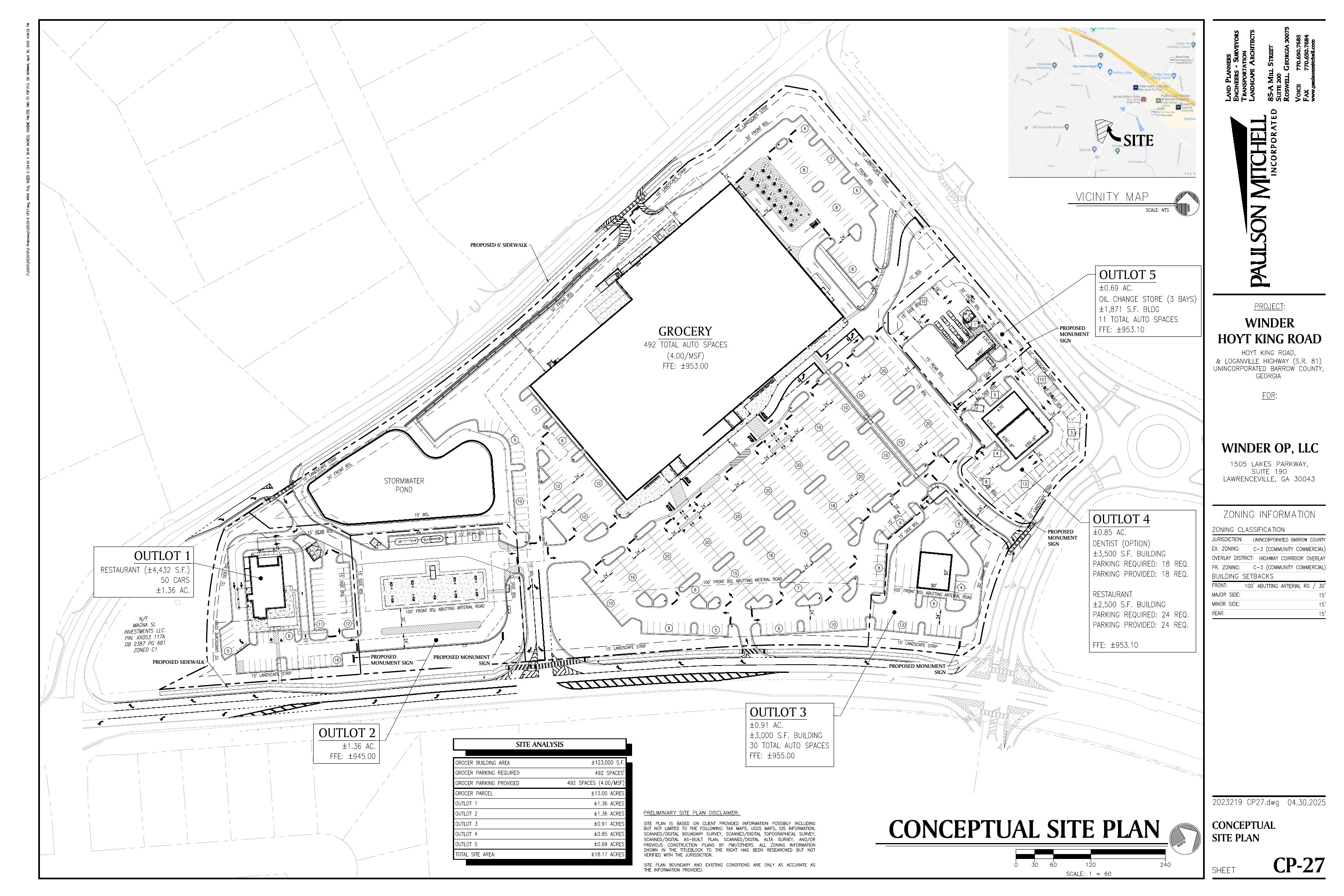 Kroger Center Site Plan (CP-27)